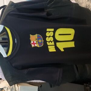 Black and Yellow Messi 10 FCB Jersey